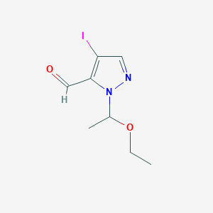1-(1-Ethoxyethyl)-4-iodo-1H-pyrazole-5-carbaldehyde
