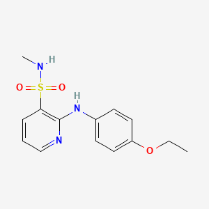 2-(4-ethoxyanilino)-N~3~-methyl-3-pyridinesulfonamide