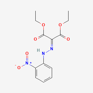 molecular formula C13H15N3O6 B2466373 Diethyl 2-(2-(2-nitrophenyl)hydrazono)malonate CAS No. 13631-92-0