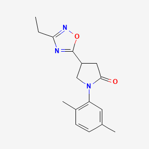 1-(2,5-Dimethylphenyl)-4-(3-ethyl-1,2,4-oxadiazol-5-yl)pyrrolidin-2-one