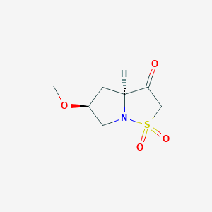 (3As,5S)-5-methoxy-1,1-dioxo-3a,4,5,6-tetrahydropyrrolo[1,2-b][1,2]thiazol-3-one