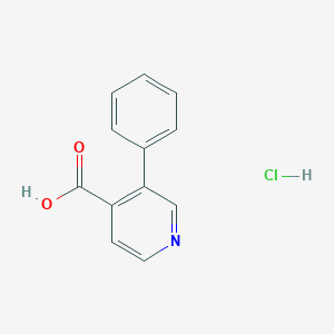 molecular formula C12H10ClNO2 B2466414 3-Phenylpyridine-4-carboxylic acid hydrochloride CAS No. 2309463-57-6