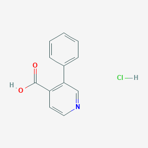 molecular formula C12H10ClNO2 B2466414 3-Phenylpyridine-4-carboxylic acid;hydrochloride CAS No. 2309463-57-6