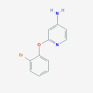 molecular formula C11H9BrN2O B2466419 2-(2-Bromophenoxy)pyridin-4-amine CAS No. 1249644-44-7
