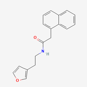 molecular formula C18H17NO2 B2466446 N-(2-(furan-3-yl)ethyl)-2-(naphthalen-1-yl)acetamide CAS No. 1448130-87-7