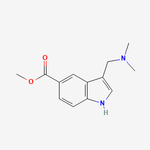 molecular formula C13H16N2O2 B2466448 methyl 3-((dimethylamino)methyl)-1H-indole-5-carboxylate CAS No. 98323-95-6