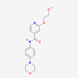 2-(2-methoxyethoxy)-N-(4-morpholinophenyl)isonicotinamide
