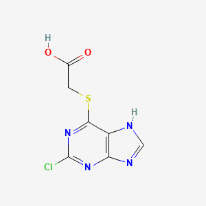 2-((2-chloro-9H-purin-6-yl)thio)acetic acid