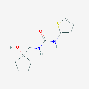 molecular formula C11H16N2O2S B2466478 1-((1-Hydroxycyclopentyl)methyl)-3-(thiophen-2-yl)urea CAS No. 1219912-85-2