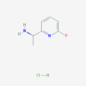 molecular formula C7H10ClFN2 B2466479 (S)-1-(6-Fluoropyridin-2-yl)ethanamine hydrochloride CAS No. 1956437-56-1