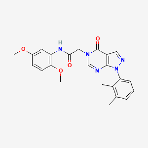molecular formula C23H23N5O4 B2466483 N-(2,5-dimethoxyphenyl)-2-(1-(2,3-dimethylphenyl)-4-oxo-1H-pyrazolo[3,4-d]pyrimidin-5(4H)-yl)acetamide CAS No. 895023-12-8