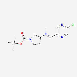 molecular formula C15H23ClN4O2 B2466498 叔丁基-3-[(5-氯吡嗪-2-基)甲基-甲基氨基]吡咯烷-1-羧酸酯 CAS No. 2402830-52-6