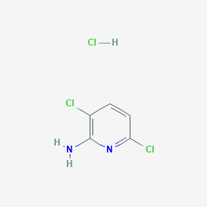 molecular formula C5H5Cl3N2 B2466512 3,6-二氯吡啶-2-胺盐酸盐 CAS No. 2228150-82-9