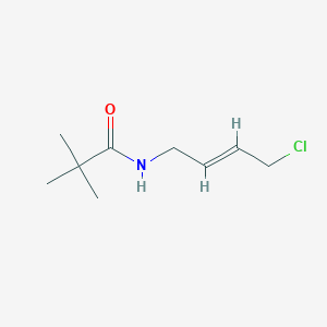 molecular formula C9H16ClNO B2466517 N-[-4-chlorobut-2-en-1-yl]-2,2-dimethylpropanamide CAS No. 1562358-53-5