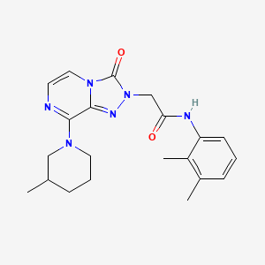molecular formula C21H26N6O2 B2466561 N-(2,3-dimethylphenyl)-2-[8-(3-methylpiperidin-1-yl)-3-oxo[1,2,4]triazolo[4,3-a]pyrazin-2(3H)-yl]acetamide CAS No. 1251614-24-0
