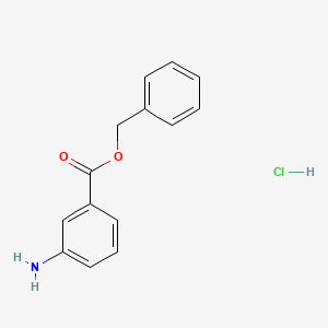 molecular formula C14H14ClNO2 B2466569 Benzyl 3-aminobenzoate hydrochloride CAS No. 153243-86-8