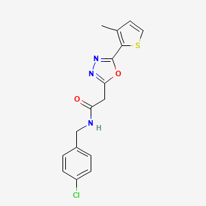 N-(tert-butyl)-4-({1-[(3,5-dimethylisoxazol-4-yl)sulfonyl]piperidin-4-yl}acetyl)piperazine-1-carboxamide
