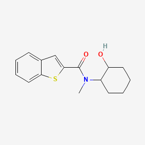 molecular formula C16H19NO2S B2466573 N-(2-hydroxycyclohexyl)-N-methyl-1-benzothiophene-2-carboxamide CAS No. 1981567-07-0