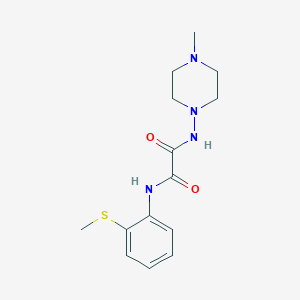 molecular formula C14H20N4O2S B2466606 N1-(4-methylpiperazin-1-yl)-N2-(2-(methylthio)phenyl)oxalamide CAS No. 920247-77-4