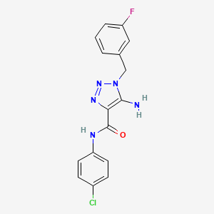 5-amino-N-(4-chlorophenyl)-1-(3-fluorobenzyl)-1H-1,2,3-triazole-4-carboxamide