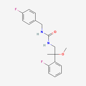 1-(4-Fluorobenzyl)-3-(2-(2-fluorophenyl)-2-methoxypropyl)urea