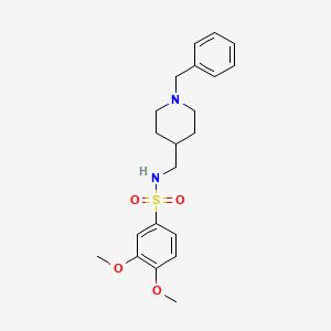 N-((1-benzylpiperidin-4-yl)methyl)-3,4-dimethoxybenzenesulfonamide