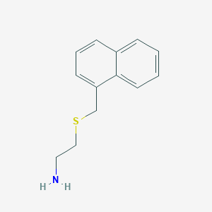 2-[(Naphthalen-1-ylmethyl)sulfanyl]ethan-1-amine