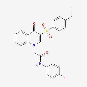2-(3-((4-ethylphenyl)sulfonyl)-4-oxoquinolin-1(4H)-yl)-N-(4-fluorophenyl)acetamide