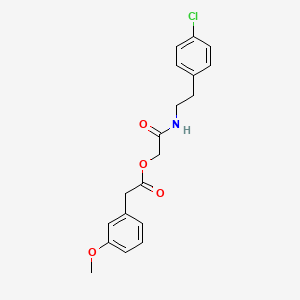 2-{[2-(4-Chlorophenyl)ethyl]amino}-2-oxoethyl (3-methoxyphenyl)acetate