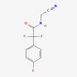 N-(cyanomethyl)-2,2-difluoro-2-(4-fluorophenyl)acetamide