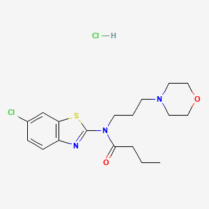 N-(6-chlorobenzo[d]thiazol-2-yl)-N-(3-morpholinopropyl)butyramide hydrochloride