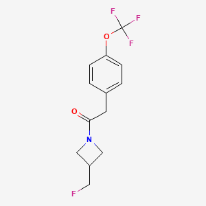1-(3-(Fluoromethyl)azetidin-1-yl)-2-(4-(trifluoromethoxy)phenyl)ethanone