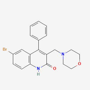 6-bromo-3-(morpholinomethyl)-4-phenylquinolin-2(1H)-one