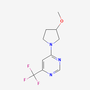4-(3-Methoxypyrrolidin-1-yl)-6-(trifluoromethyl)pyrimidine