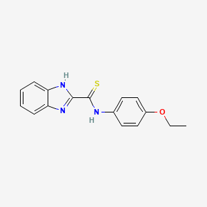 molecular formula C16H15N3OS B2466764 N-(4-ethoxyphenyl)-1H-benzo[d]imidazole-2-carbothioamide CAS No. 538338-64-6