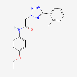 molecular formula C18H19N5O2 B2466772 N-(4-ethoxyphenyl)-2-[5-(2-methylphenyl)-2H-1,2,3,4-tetrazol-2-yl]acetamide CAS No. 876582-05-7