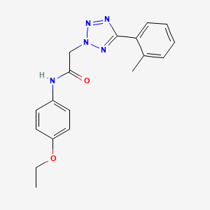 molecular formula C18H19N5O2 B2466772 N-(4-ethoxyphenyl)-2-[5-(2-methylphenyl)tetrazol-2-yl]acetamide CAS No. 876582-05-7