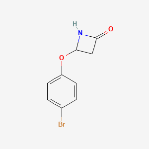 molecular formula C9H8BrNO2 B2466799 4-(4-Bromophenoxy)azetidin-2-one CAS No. 1909319-93-2