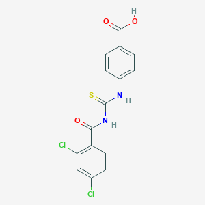 4-[(2,4-Dichlorobenzoyl)carbamothioylamino]benzoic acid