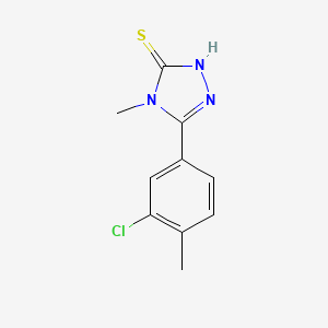molecular formula C10H10ClN3S B2466807 5-(3-chloro-4-methylphenyl)-4-methyl-4H-1,2,4-triazole-3-thiol CAS No. 632292-08-1