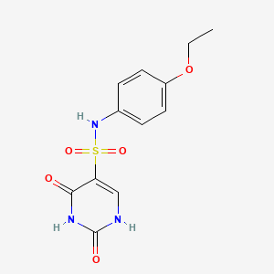 molecular formula C12H13N3O5S B2466819 N-(4-ethoxyphenyl)-2-hydroxy-6-oxo-1,6-dihydropyrimidine-5-sulfonamide CAS No. 897613-83-1