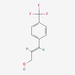 molecular formula C10H9F3O B2466849 (E)-3-(4-(trifluoromethyl)phenyl)prop-2-en-1-ol CAS No. 125617-18-7