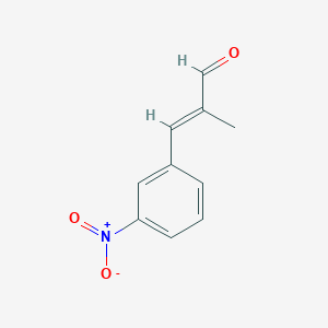 molecular formula C10H9NO3 B2466863 2-甲基-3-(3-硝基苯基)丙-2-烯醛 CAS No. 37524-17-7