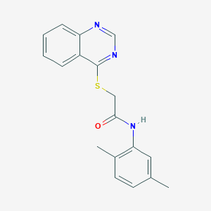 molecular formula C18H17N3OS B2466888 N-(2,5-dimethylphenyl)-2-(quinazolin-4-ylthio)acetamide CAS No. 721903-05-5