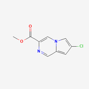molecular formula C9H7ClN2O2 B2466889 Methyl 7-chloropyrrolo[1,2-a]pyrazine-3-carboxylate CAS No. 2250243-20-8
