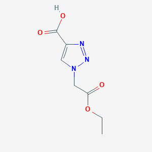 molecular formula C7H9N3O4 B2466924 1-(2-ethoxy-2-oxoethyl)-1H-1,2,3-triazole-4-carboxylic acid CAS No. 91616-28-3