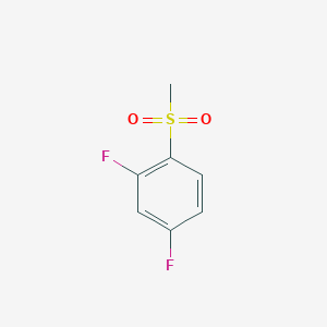 molecular formula C7H6F2O2S B2466934 2,4-Difluoro-1-(methylsulfonyl)benzene CAS No. 236739-02-9