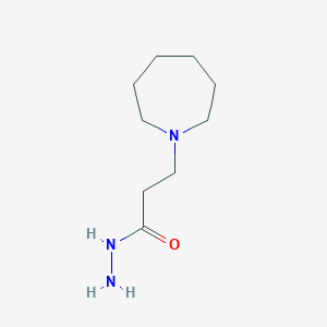 molecular formula C9H19N3O B2466963 3-(Azepan-1-yl)propanehydrazide CAS No. 299936-29-1