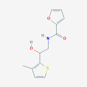 molecular formula C12H13NO3S B2466986 N-[2-hydroxy-2-(3-methylthiophen-2-yl)ethyl]furan-2-carboxamide CAS No. 1351643-30-5