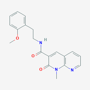 molecular formula C19H19N3O3 B2466989 N-(2-methoxyphenethyl)-1-methyl-2-oxo-1,2-dihydro-1,8-naphthyridine-3-carboxamide CAS No. 899740-70-6